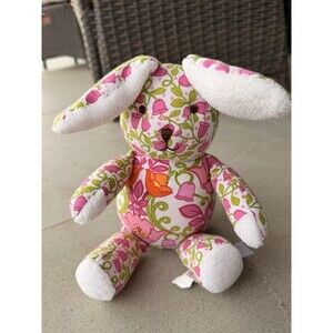 Vera Bradley Baby Bunny Rabbit Plush Lilli Bell Pink Floral 2013 Easter!